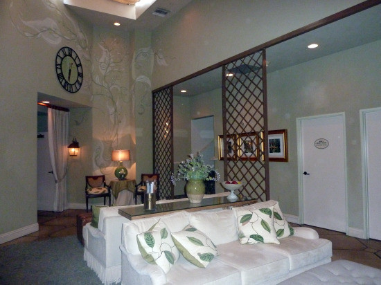 Burke Williams Spa waiting room in Pasadena