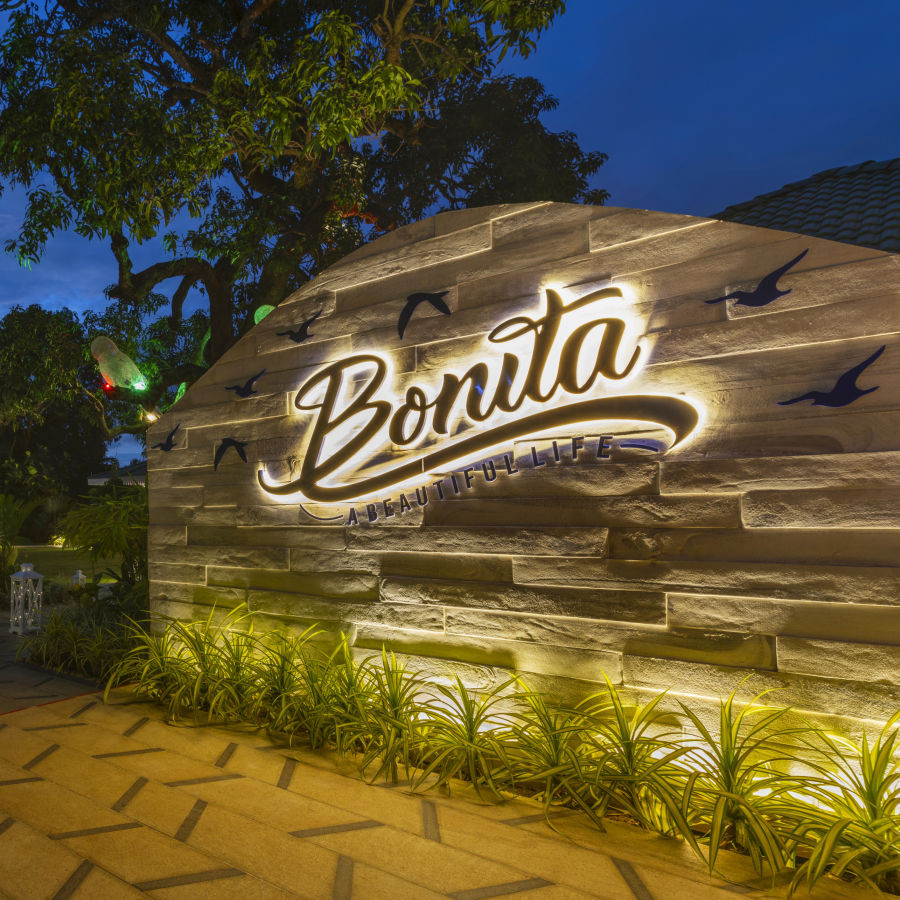 Bonita restaurant exterior at Heritage Village Resorts &amp; Spa, Goa, promoting exclusive dining experiences.