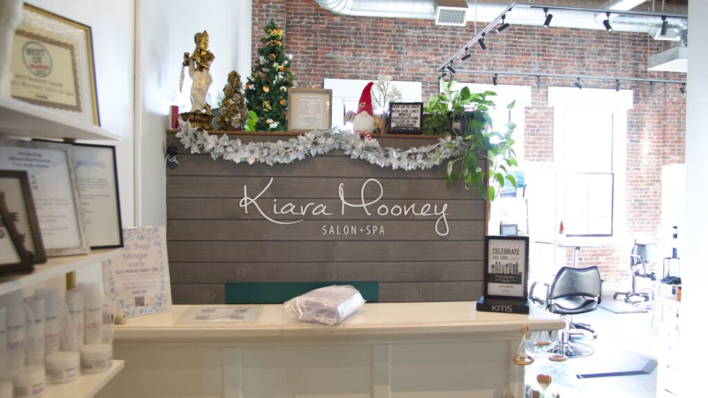 Kiara Spa salon interior showcasing service area, promoting beauty and relaxation