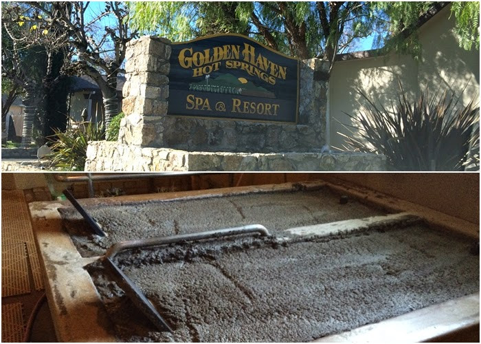 Golden Haven Hot Springs mud bath for couples in Calistoga.