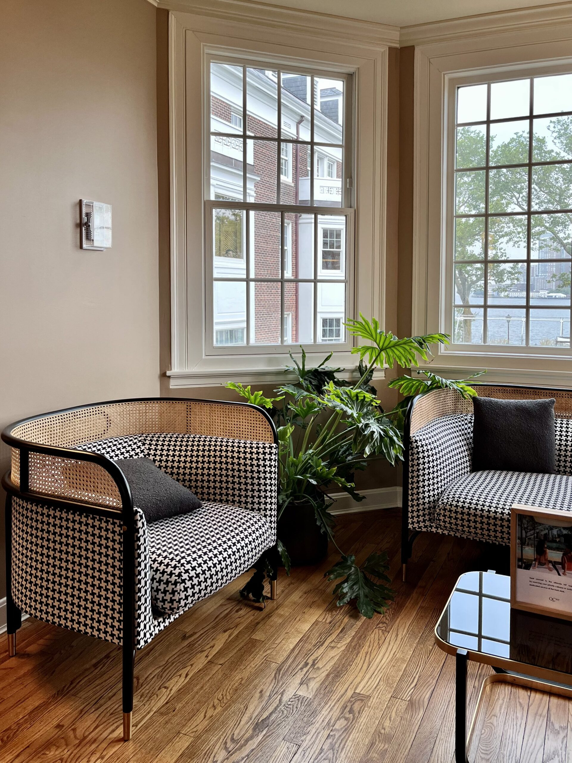 QC Spa - Restored army barracks. Interiors remind me of a cute bed & breakfast spot. Photo taken in the waiting area near receptionist.