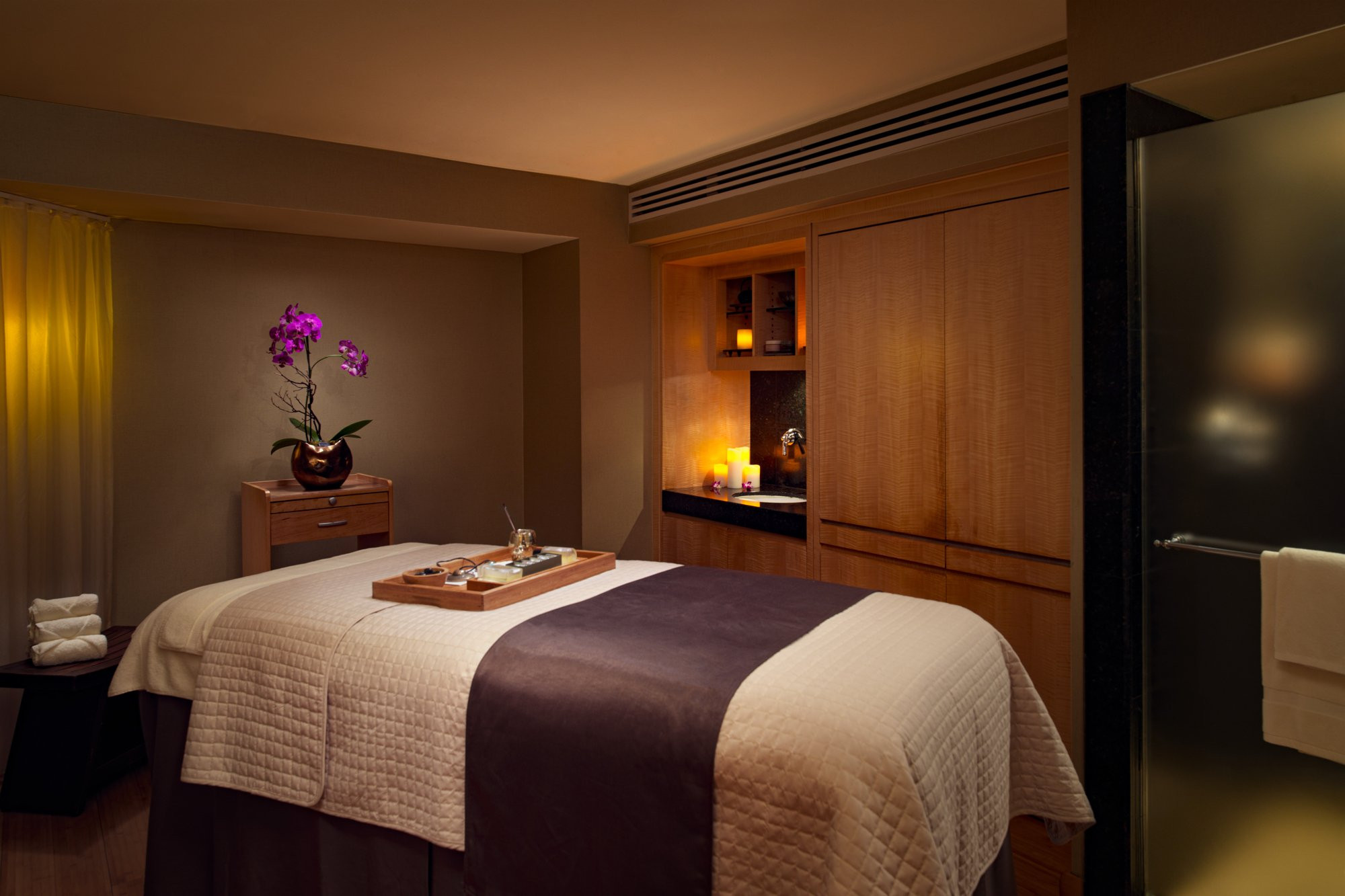 Luxurious spa treatment room at Salamander Resort