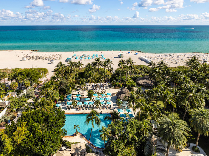 Palms Hotel and Spa Miami ocean view from balcony