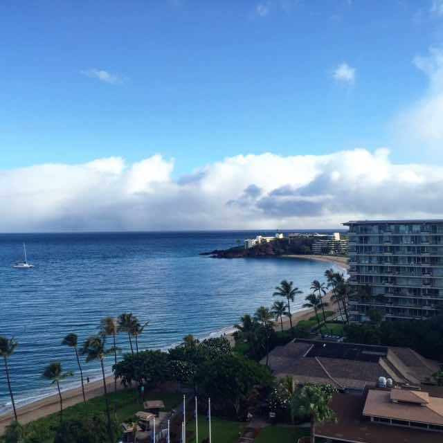 Ocean view from a room at the Westin Maui Resort & Spa Ka'anapali