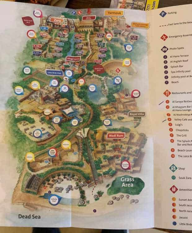 Map of Movenpick Dead Sea Resort