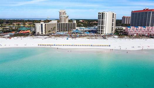 Located directly on the sugar white sands and emerald waters of the Gulf of Mexico.