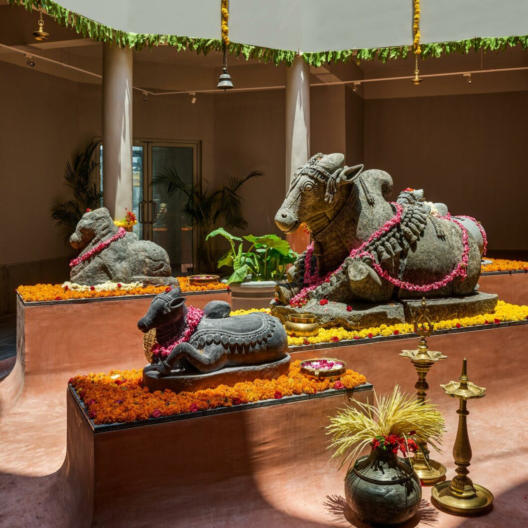Exterior view of Kshemavana wellness center in India