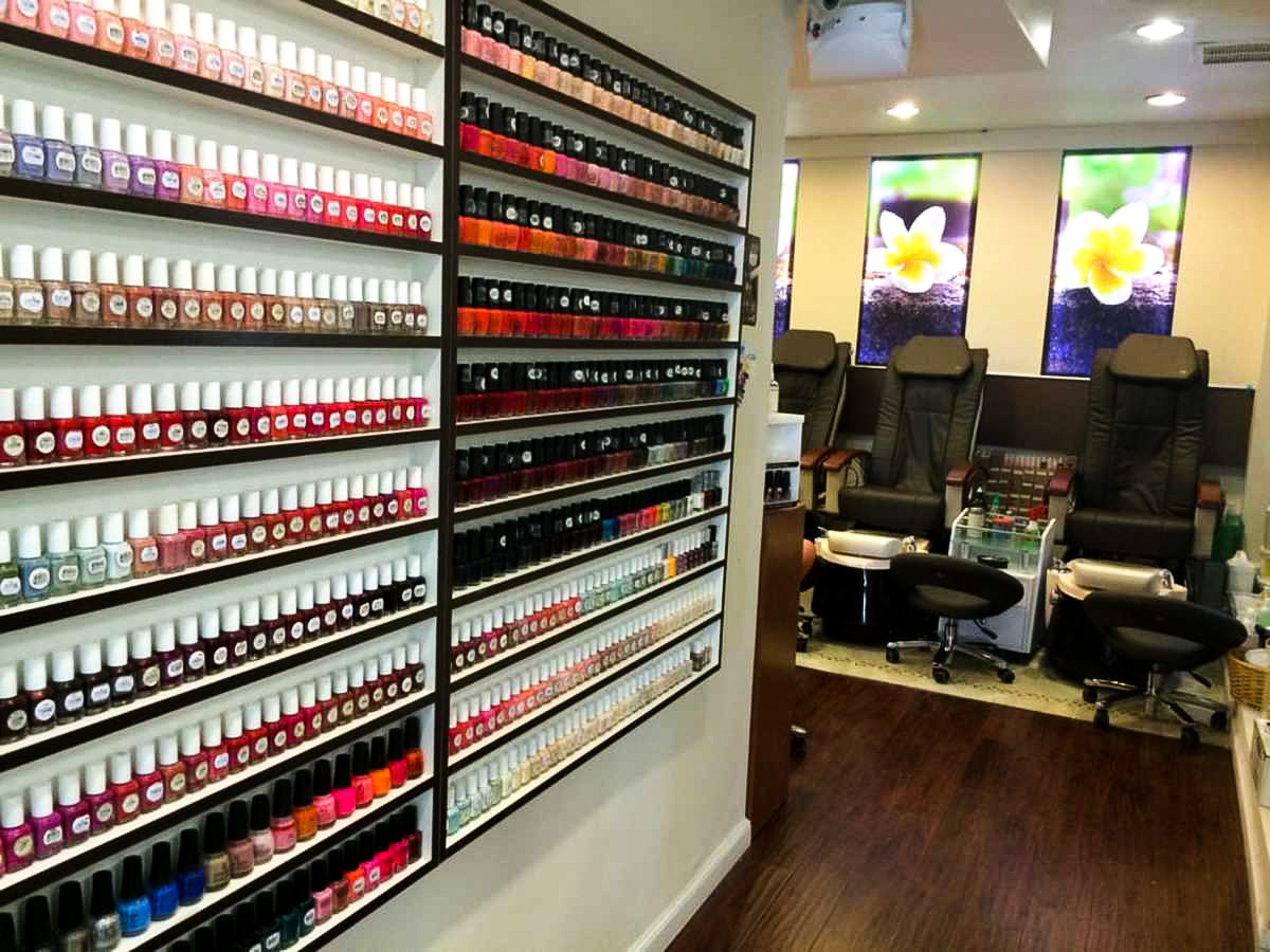 Diamond Spa nail polish selection