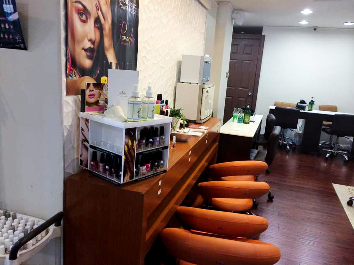 Nail salon interior at Diamond Spa