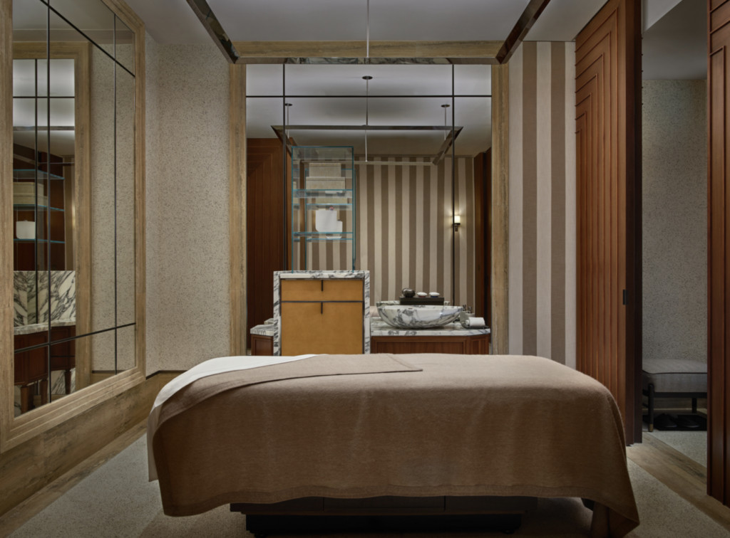 The lush, green environment of Asaya at Rosewood Hong Kong, offering a natural approach to holistic treatments.