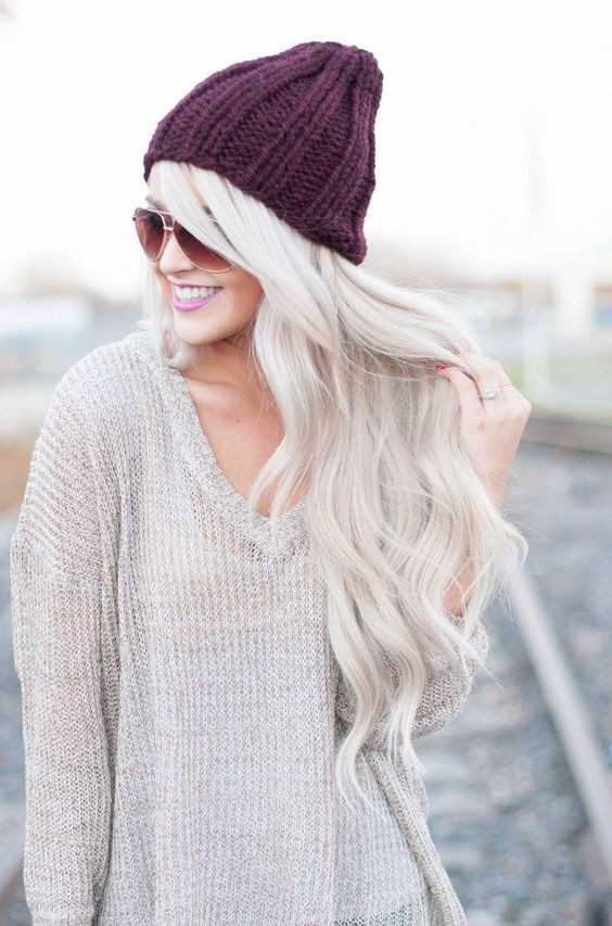 platinum blonde hair