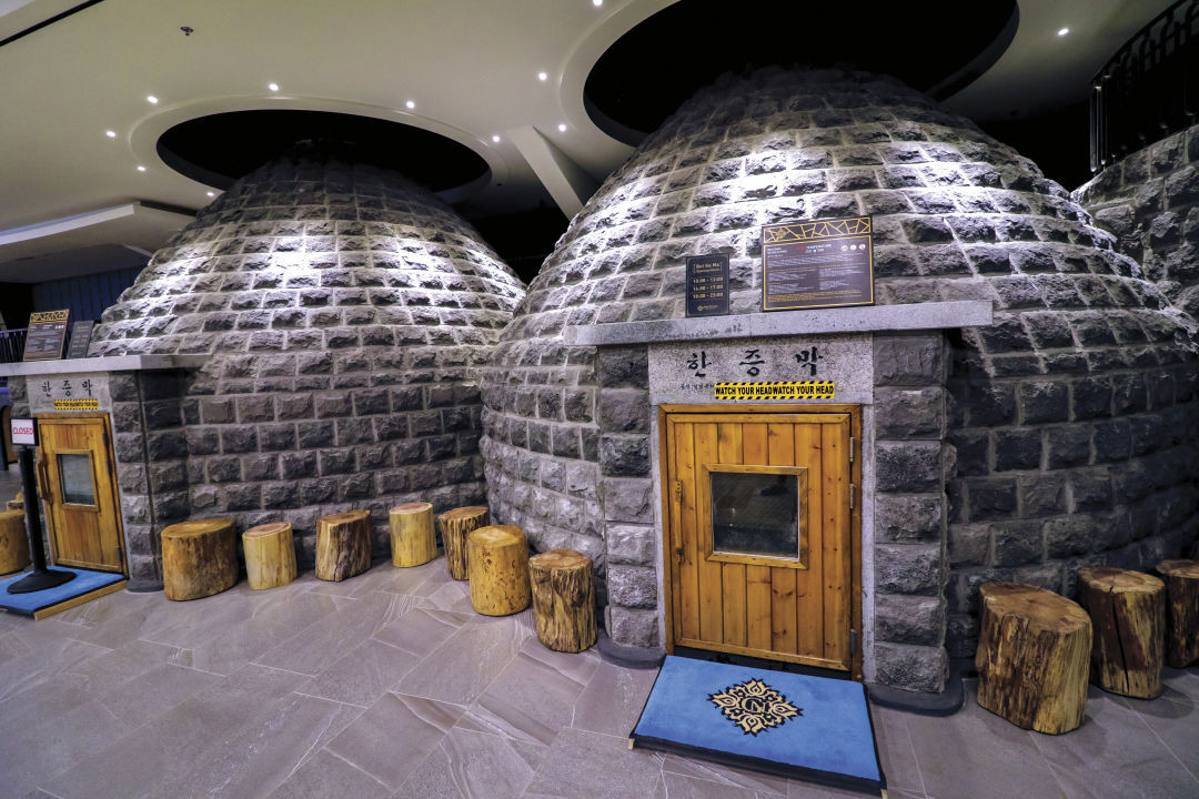 Korean spa interior