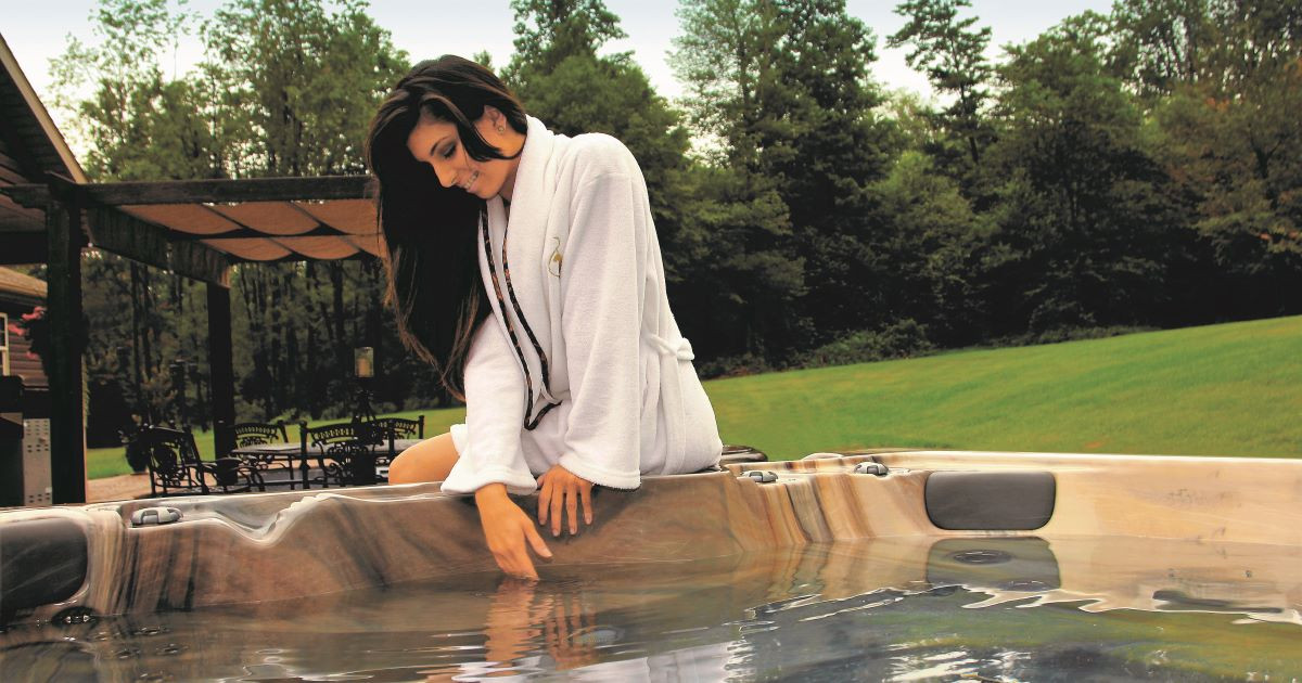 Woman enjoying ozone sauna therapy